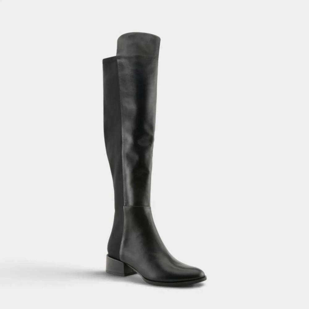 NEW SPRING FOOTWEAR women's rider leather boot in black